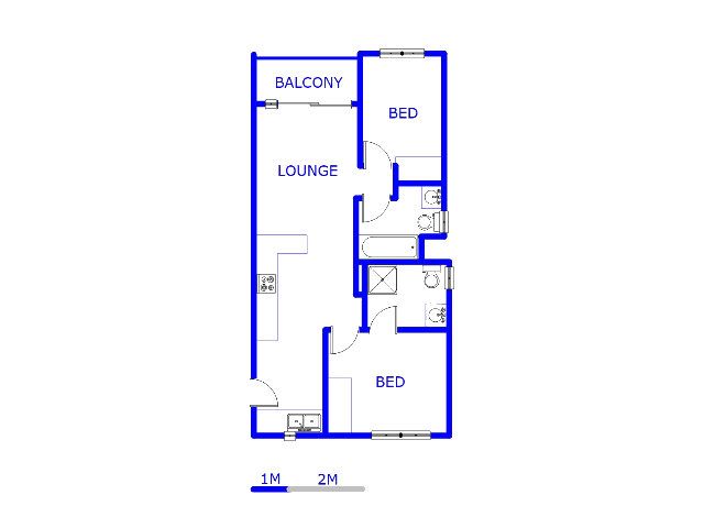 Floor plan of the property in Halfway Gardens
