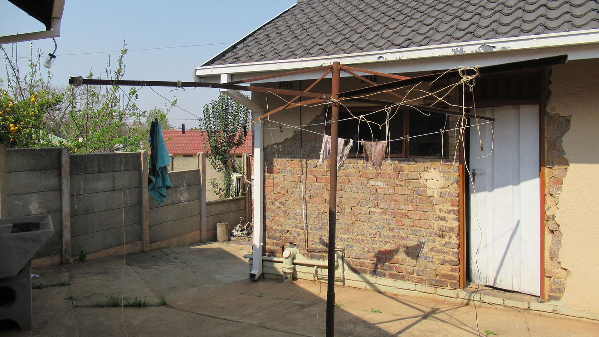 Backyard of property in Witpoortjie