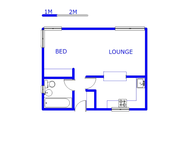 Floor plan of the property in Sunnyside