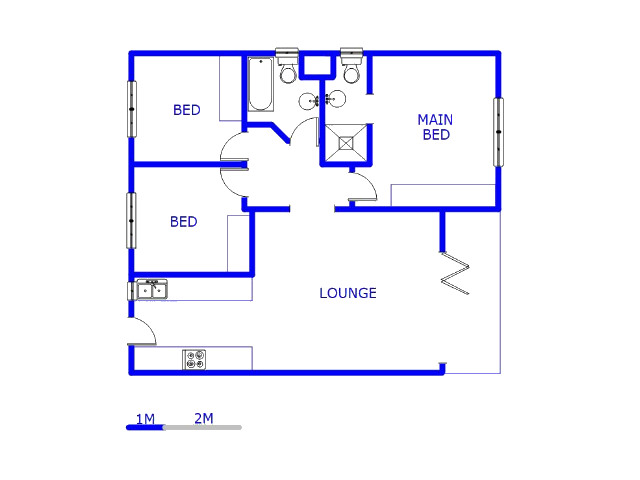 Floor plan of the property in Ravenswood