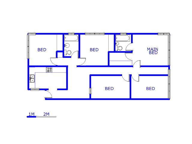 Floor plan of the property in Sunnyside