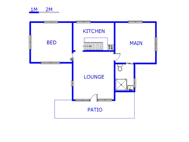Floor plan of the property in Fynnland