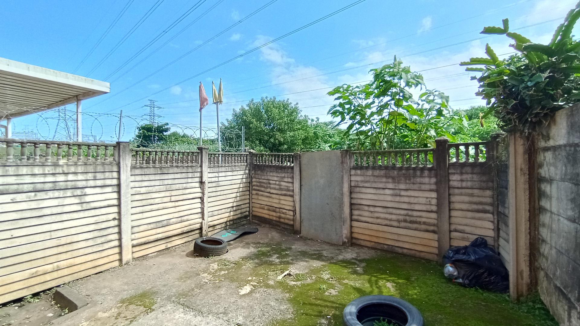 Backyard of property in Rockford