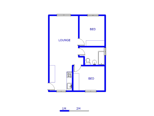 Floor plan of the property in De Wijnlanden