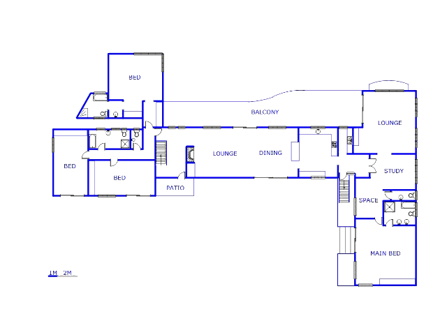 Floor plan of the property in Cyrildene