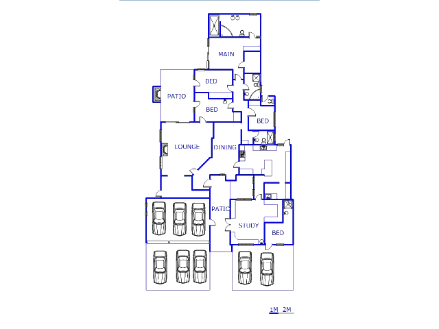 Floor plan of the property in Johannesburg North