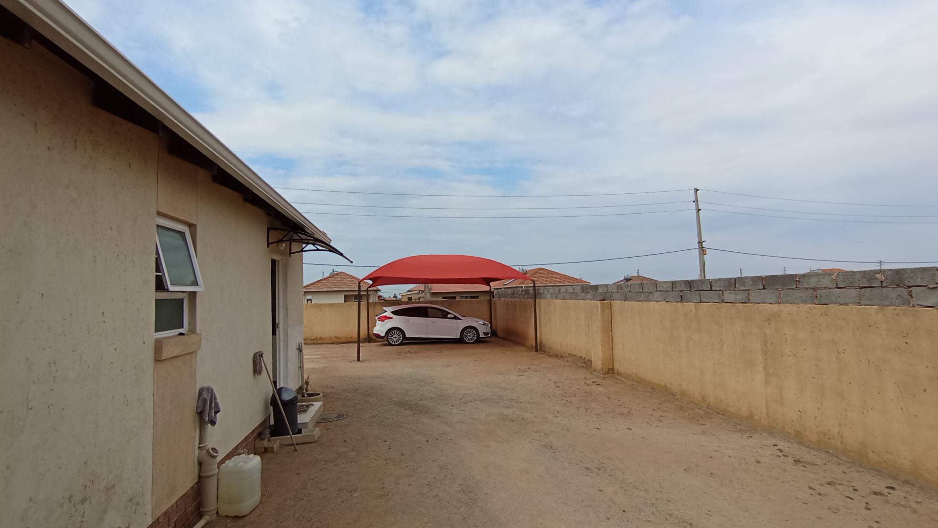 Backyard of property in Azaadville Gardens