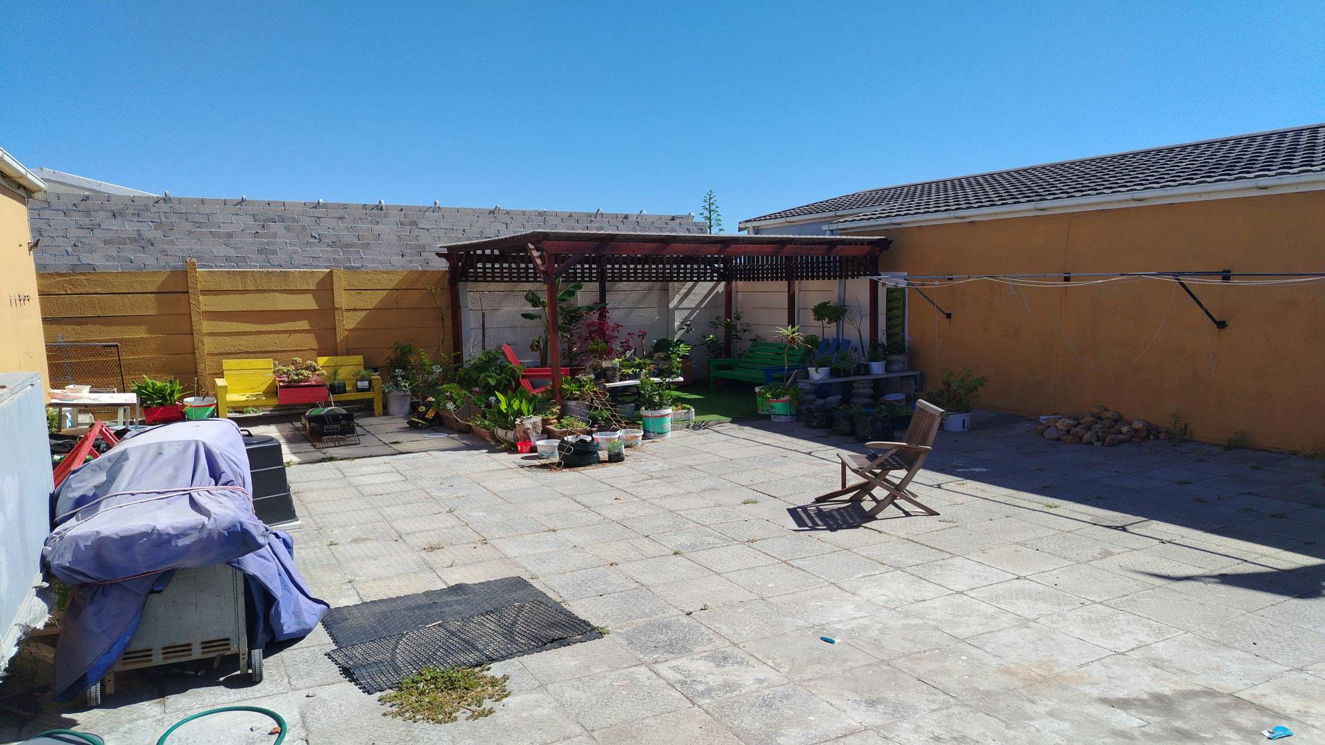 Backyard of property in Mitchells Plain