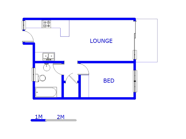 Floor plan of the property in Halfway Gardens
