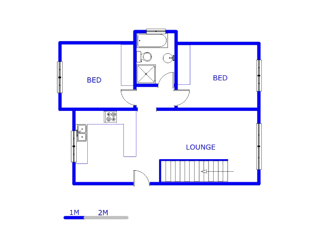 Floor plan of the property in Castleview