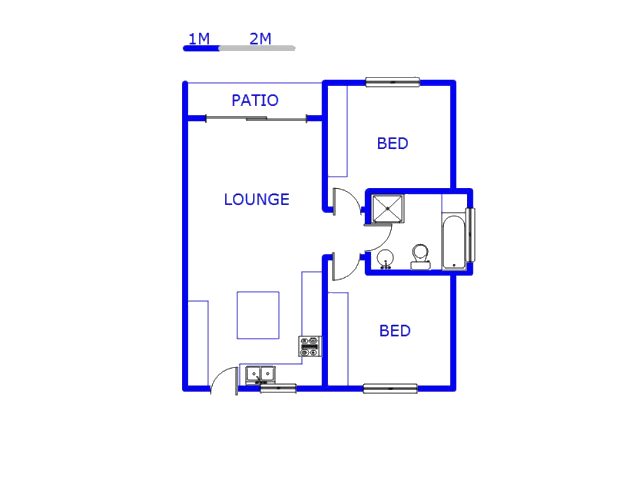 Floor plan of the property in Ballitoville