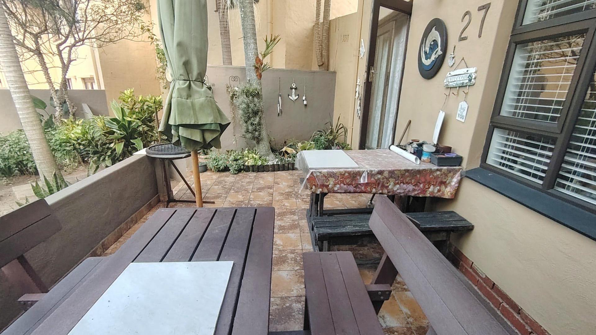 Patio of property in Shelly Beach