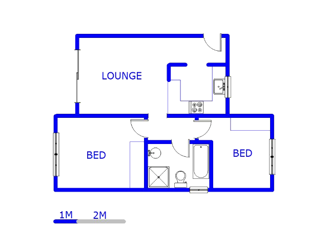 Floor plan of the property in Greenhills