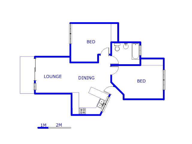 Floor plan of the property in Florida