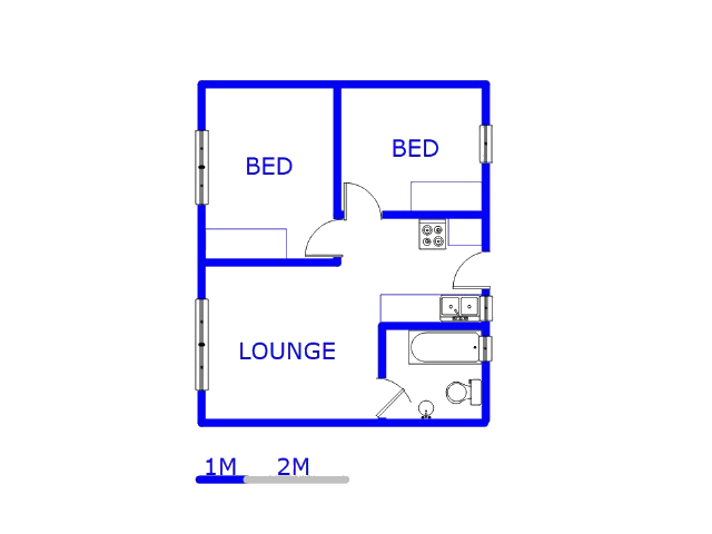 2nd Floor - 42m2 of property for sale in Riverside View
