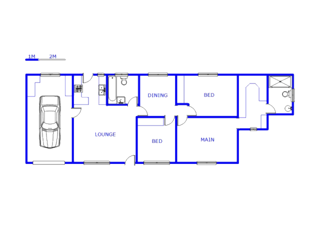 Floor plan of the property in Escombe 
