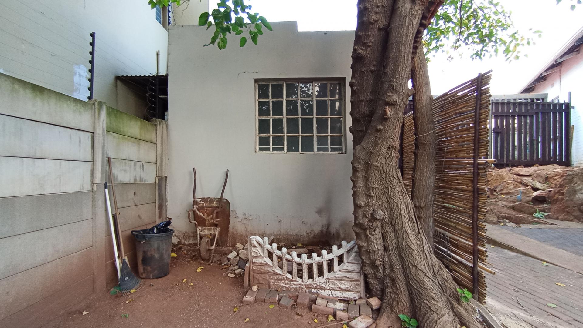 Backyard of property in Fishers Hill