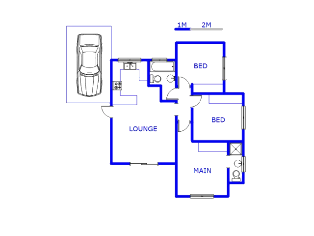 Floor plan of the property in Greenhills
