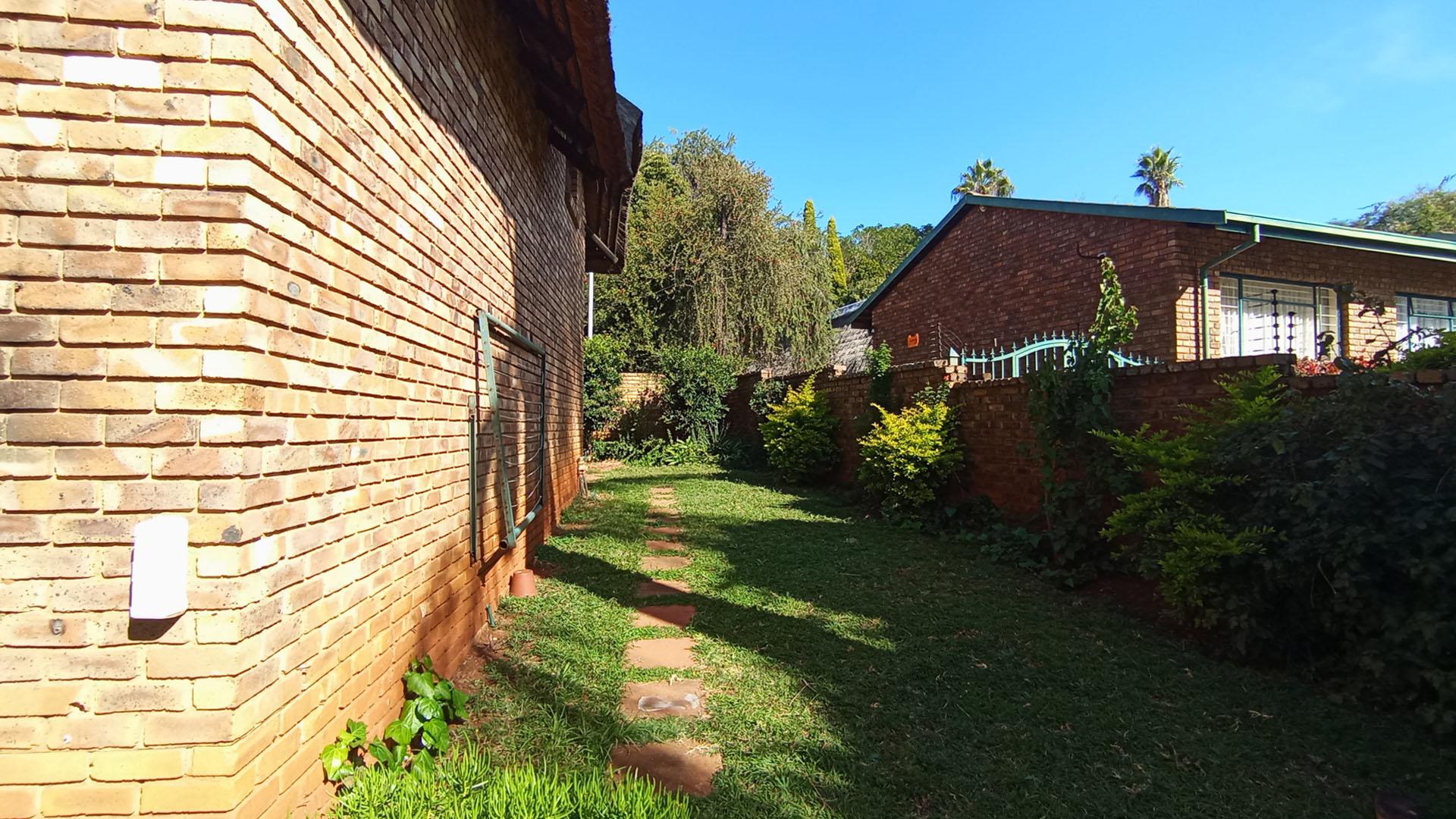 Backyard of property in Garsfontein