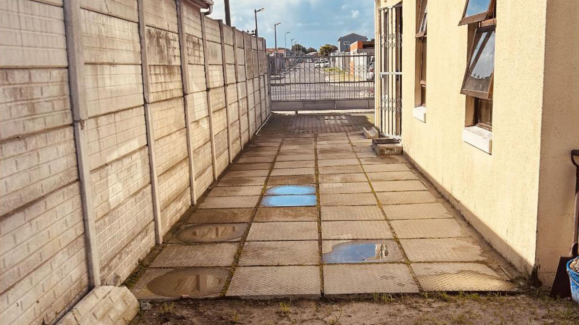 Backyard of property in Mitchells Plain