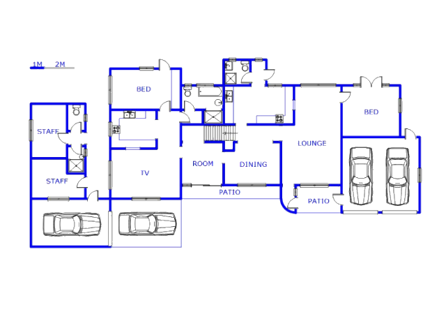 Floor plan of the property in Glen Anil