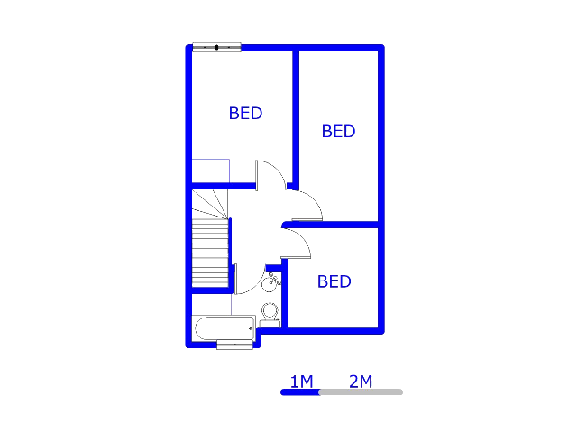 Floor plan of the property in Sunnyside