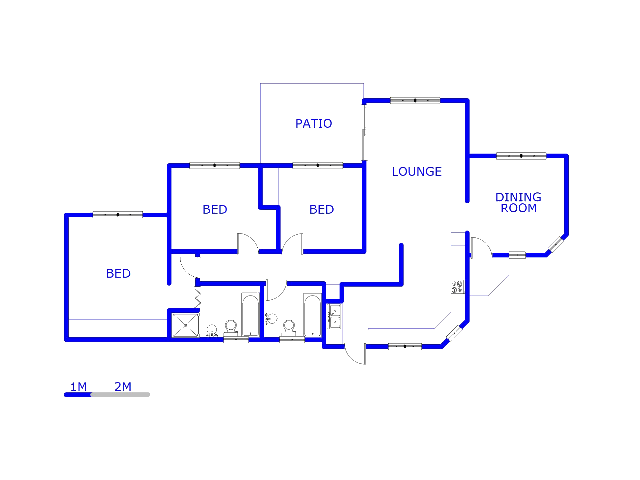 Floor plan of the property in Faerie Glen