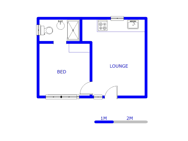 Floor plan of the property in Groblerpark