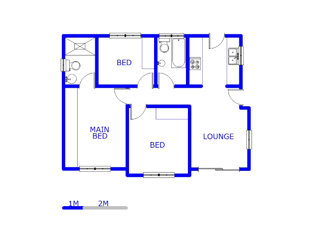 Floor plan of the property in Alliance