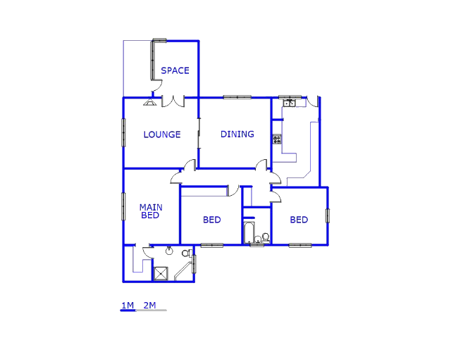 Floor plan of the property in Orange Grove