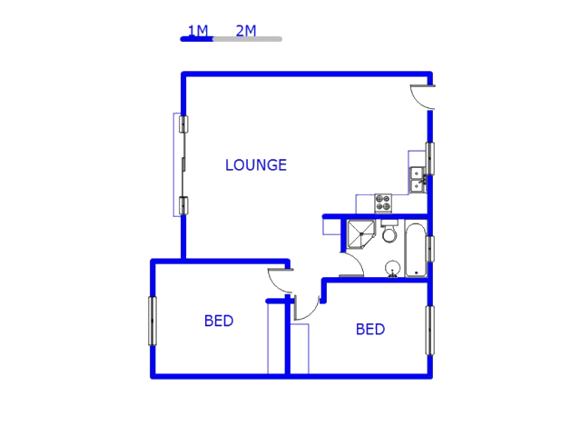 Floor plan of the property in Ravenswood