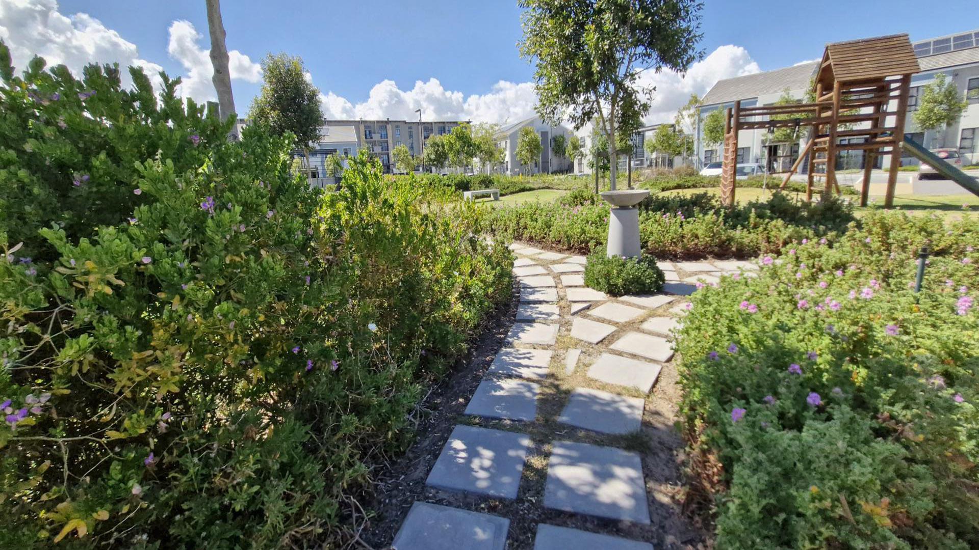 Backyard of property in Burgundy Estate