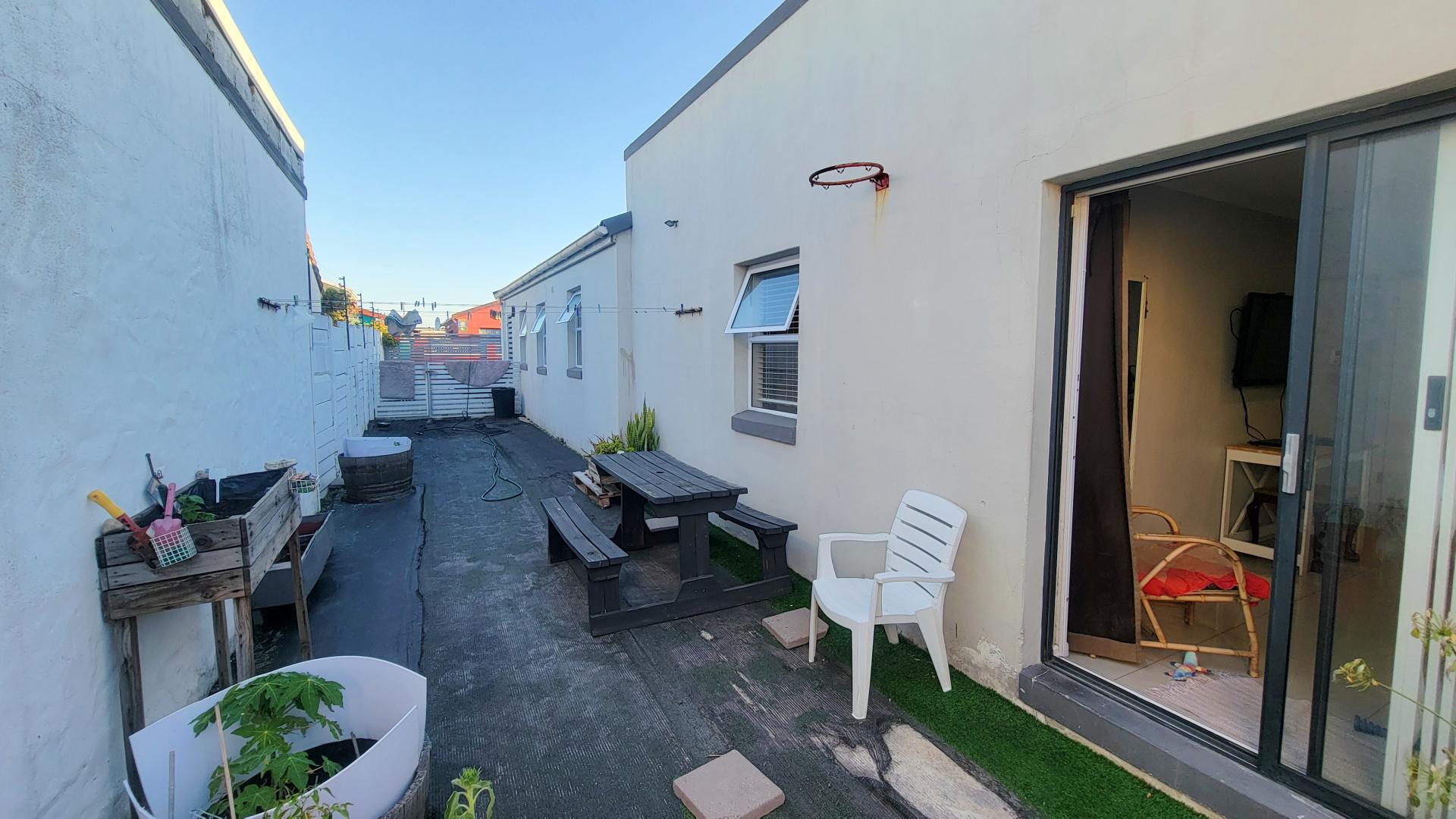 Backyard of property in Mitchells Plain