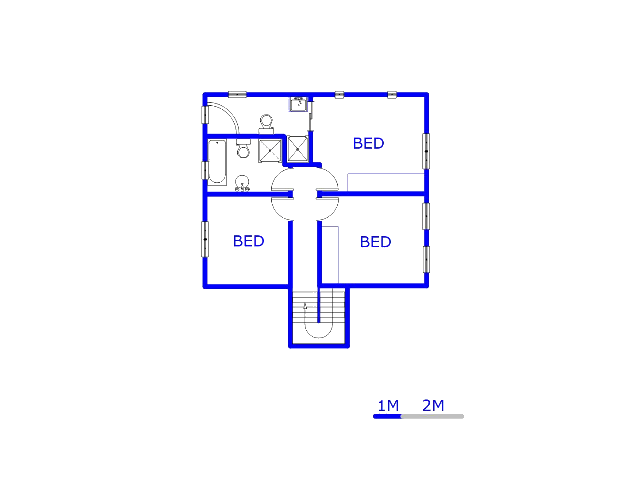 Floor plan of the property in Montana