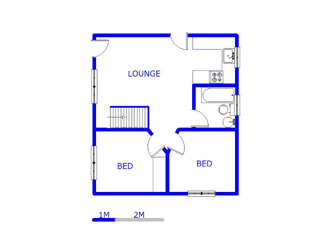 Floor plan of the property in Dawn Park