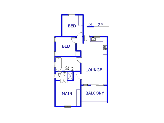2nd Floor - 87m2 of property for sale in Albertsdal