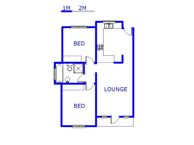Floor plan of the property in Castleview
