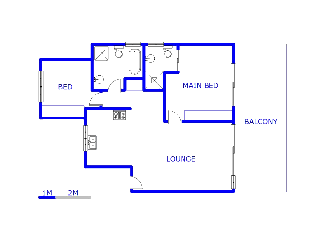 Floor plan of the property in Greenstone Hill