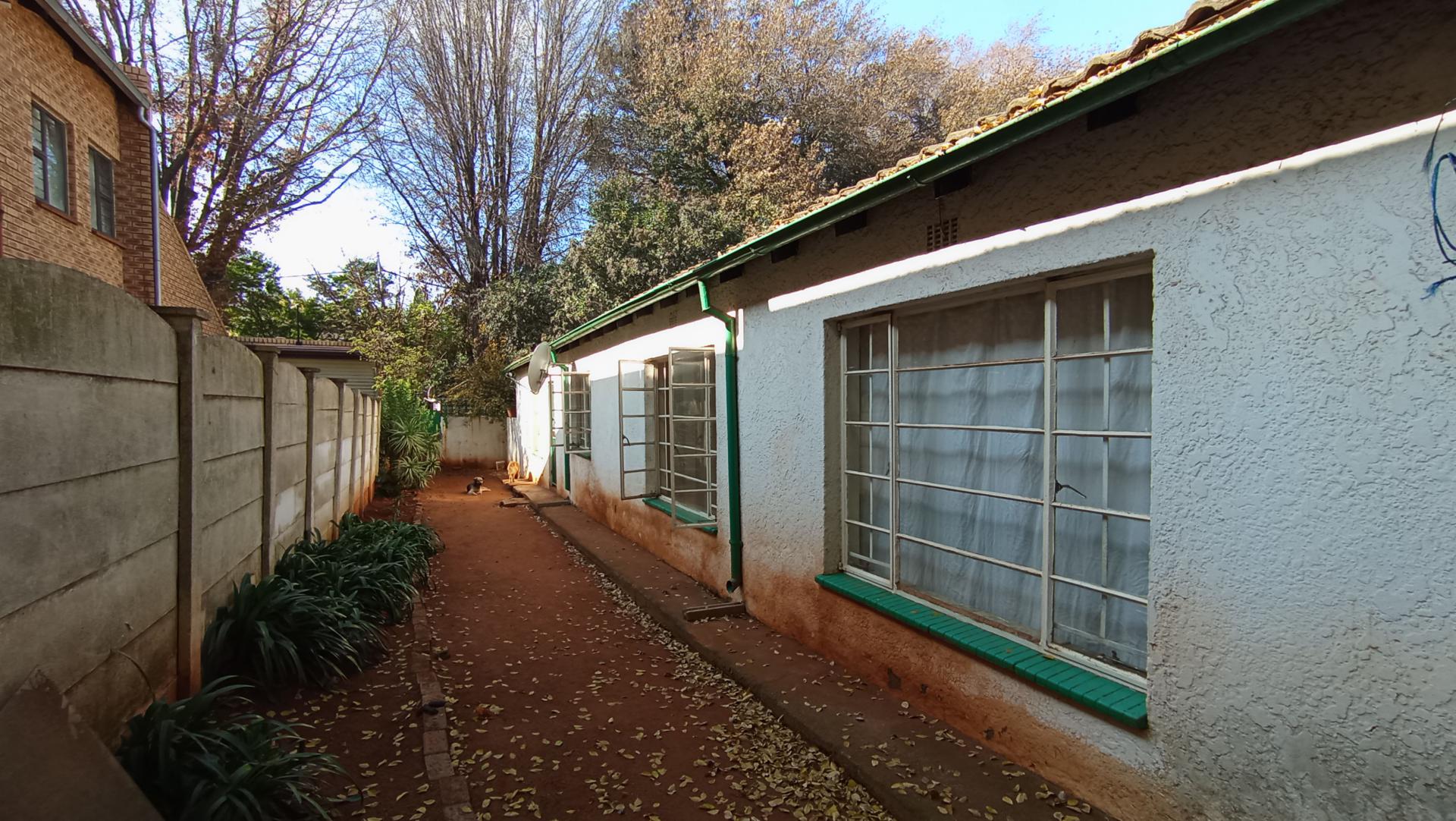 Backyard of property in Westdene (JHB)