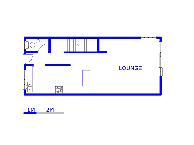 Floor plan of the property in Fontainebleau