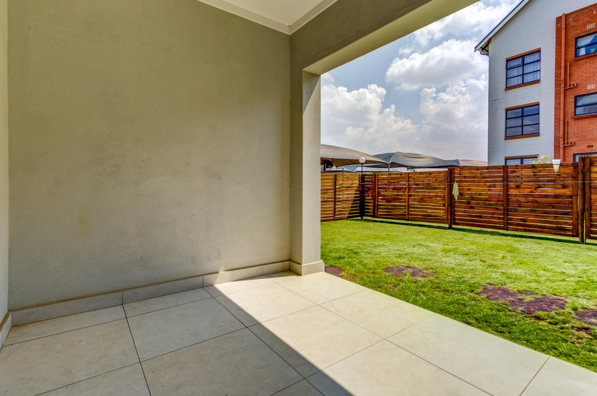 Patio of property in Witfontein