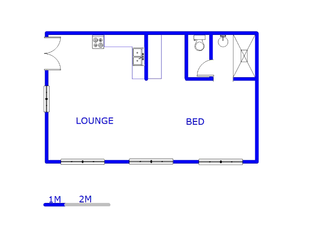Floor plan of the property in Jeppestown South