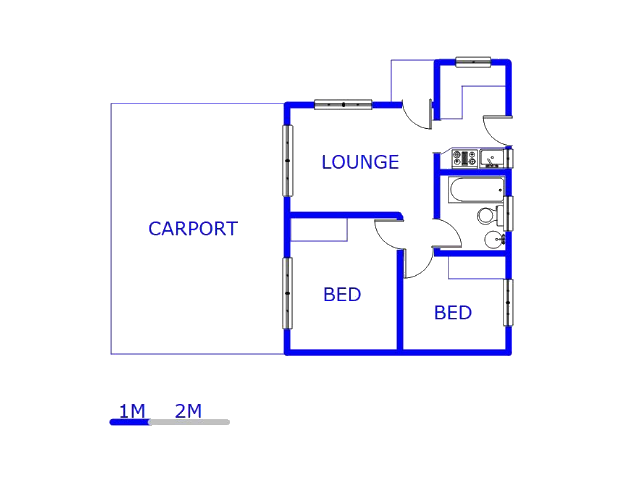 Floor plan of the property in Kew