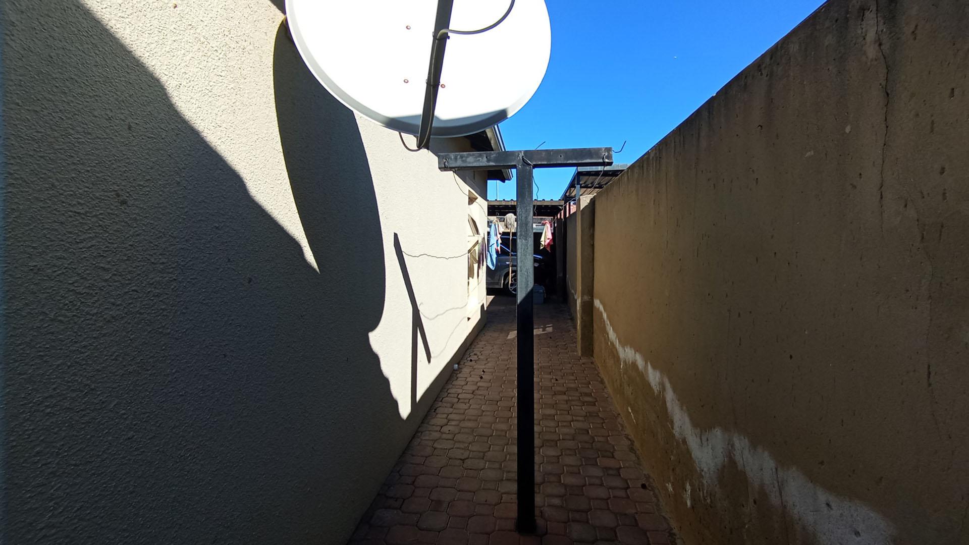 Backyard of property in Clayville