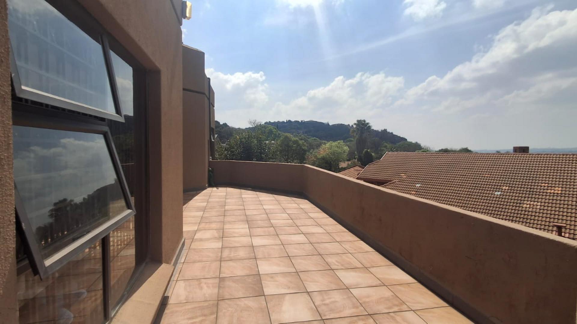Balcony of property in Kloofendal
