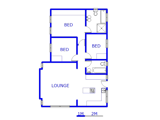 Ground Floor - 90m2 of property for sale in Cosmo City