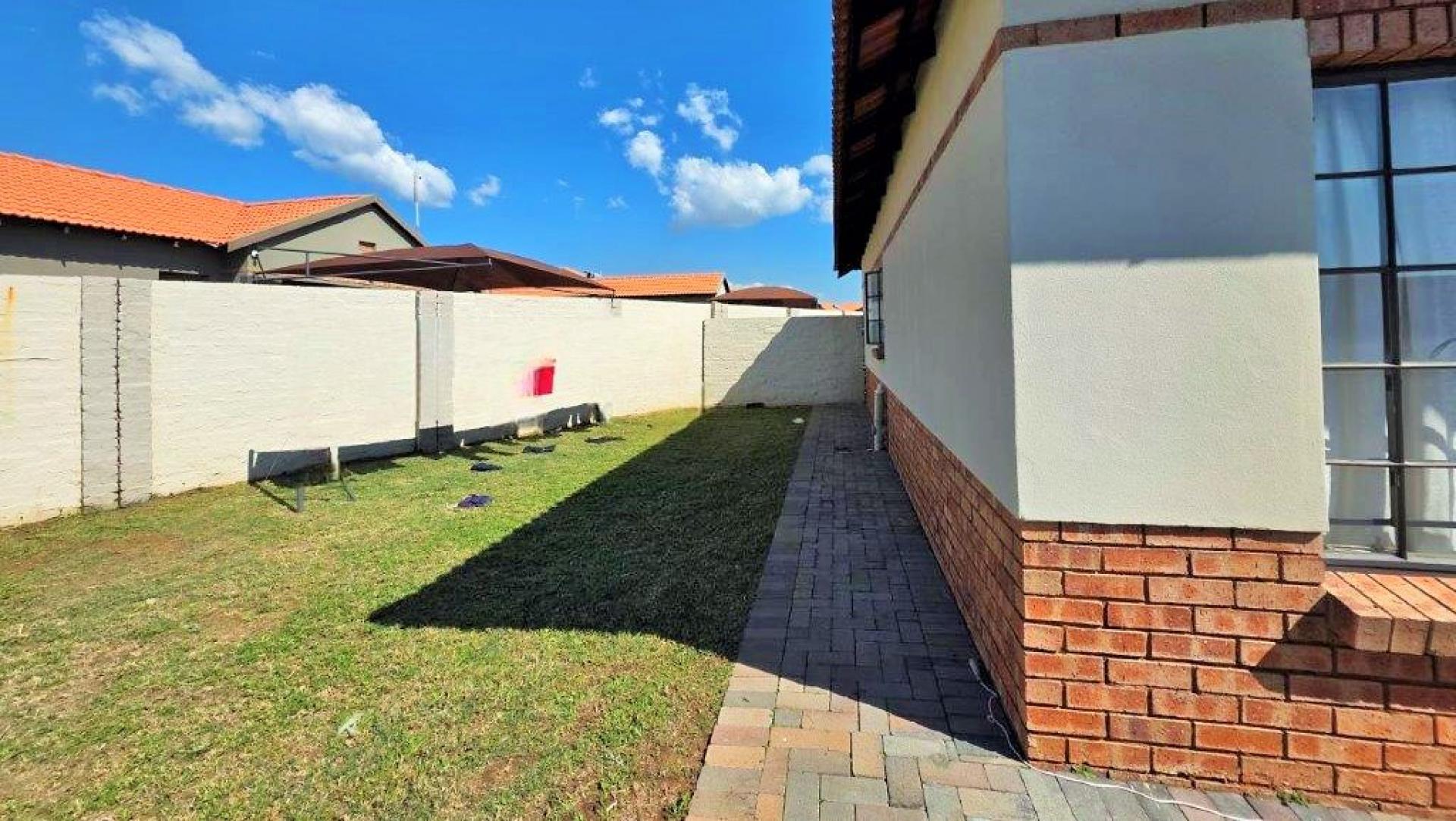 Backyard of property in Waterkloof (Rustenburg)