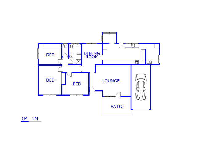 Floor plan of the property in Heidelberg - GP