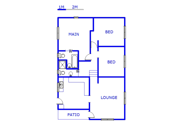 Floor plan of the property in Moorton