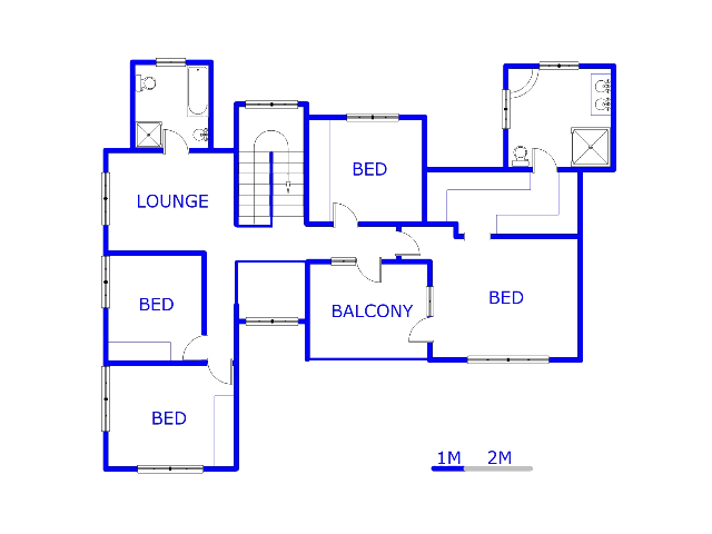 Floor plan of the property in Moreletapark